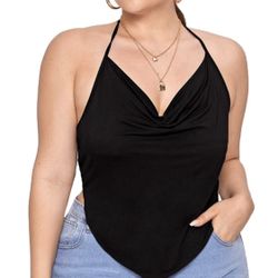 Cowl Neck Bandana Top