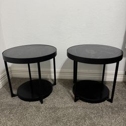 Black Ikea End Tables