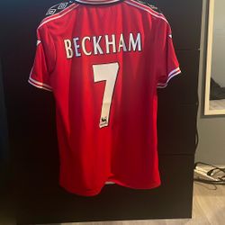 David Beckham Manchester United Jersey Size L