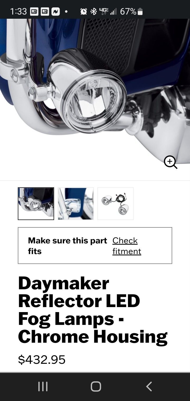 Harley Davidson Day Maker Fog Lights