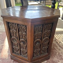 Antique Side Table 21 High By 24 Width 