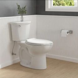 American Standard
Cadet 12 in. Antimicrobial 2-Piece 1.28 GPF Single Flush Chair Height Elongated Toilet with Slow Close Seat in White