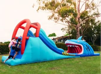 Giant Shark Inflatable Water Slide