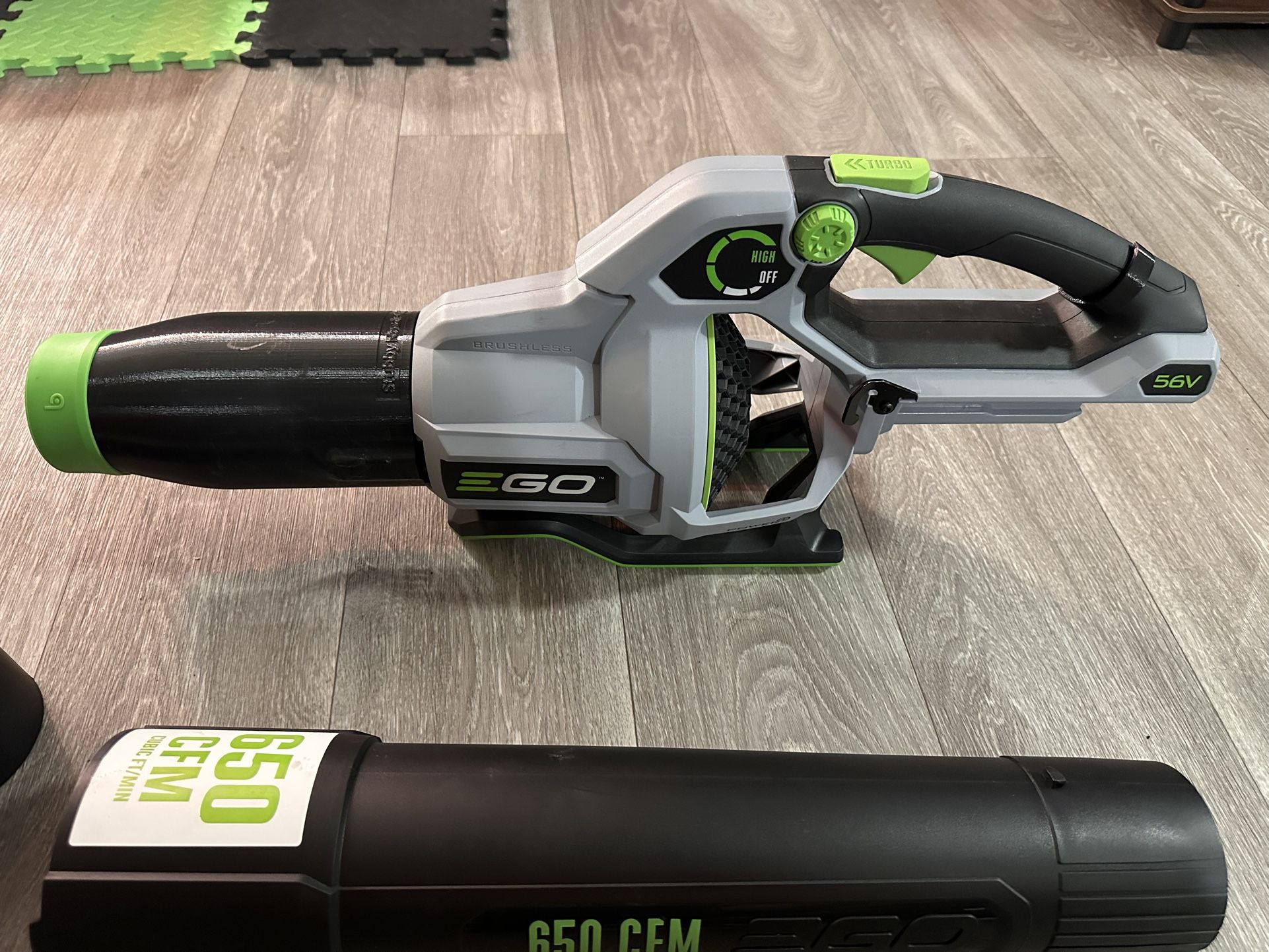 EGO Power+ LB6504 650 CFM Variable-Speed 56-Volt Lithium-ion Cordless Leaf Blower 5.0Ah Battery and Charger Included