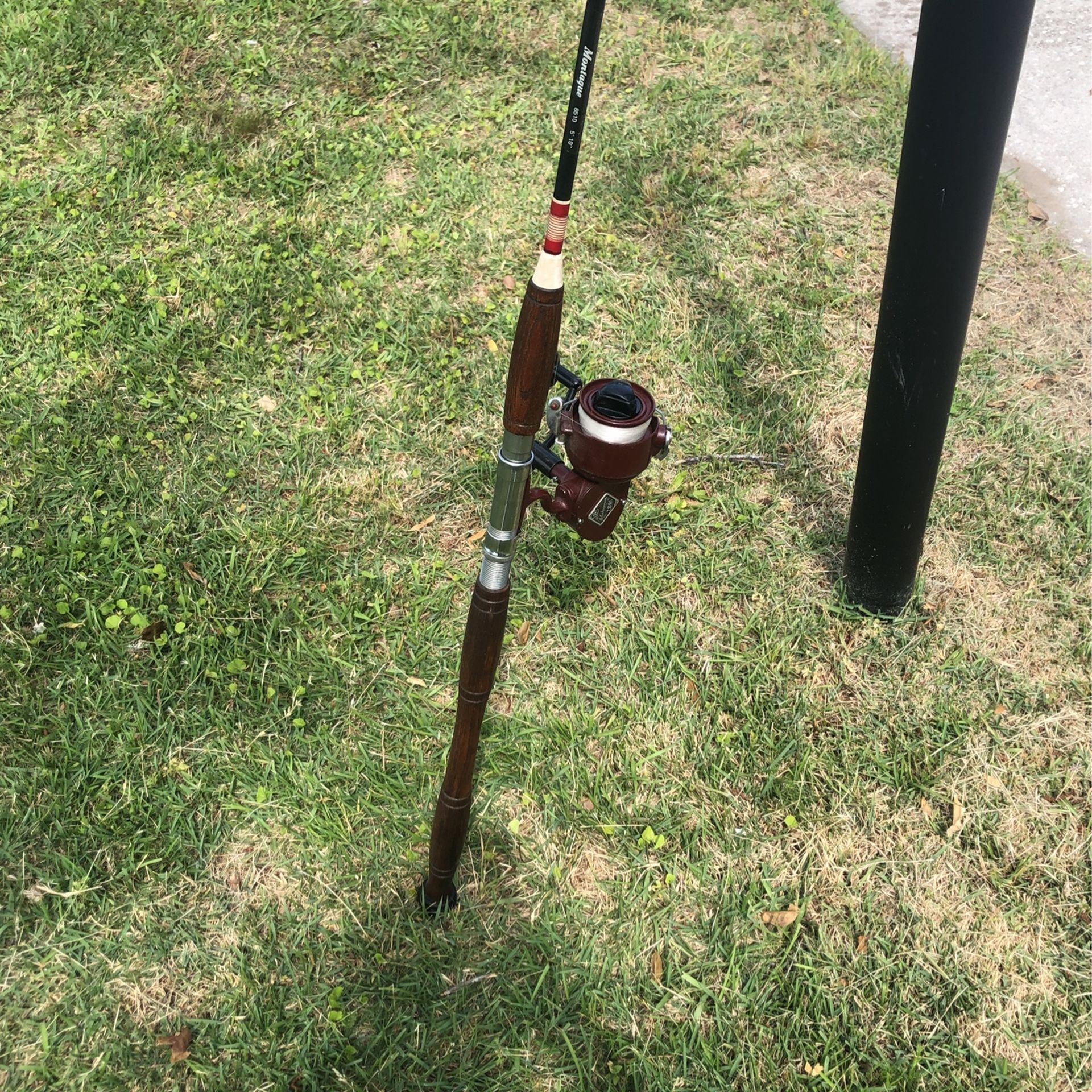 Restored Fishing Rod And Reel