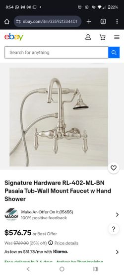 Wall Mount Faucet With Hand Shower