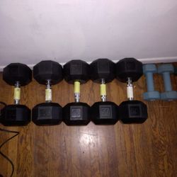 50Lb Dumbbell Set Two Of Them 