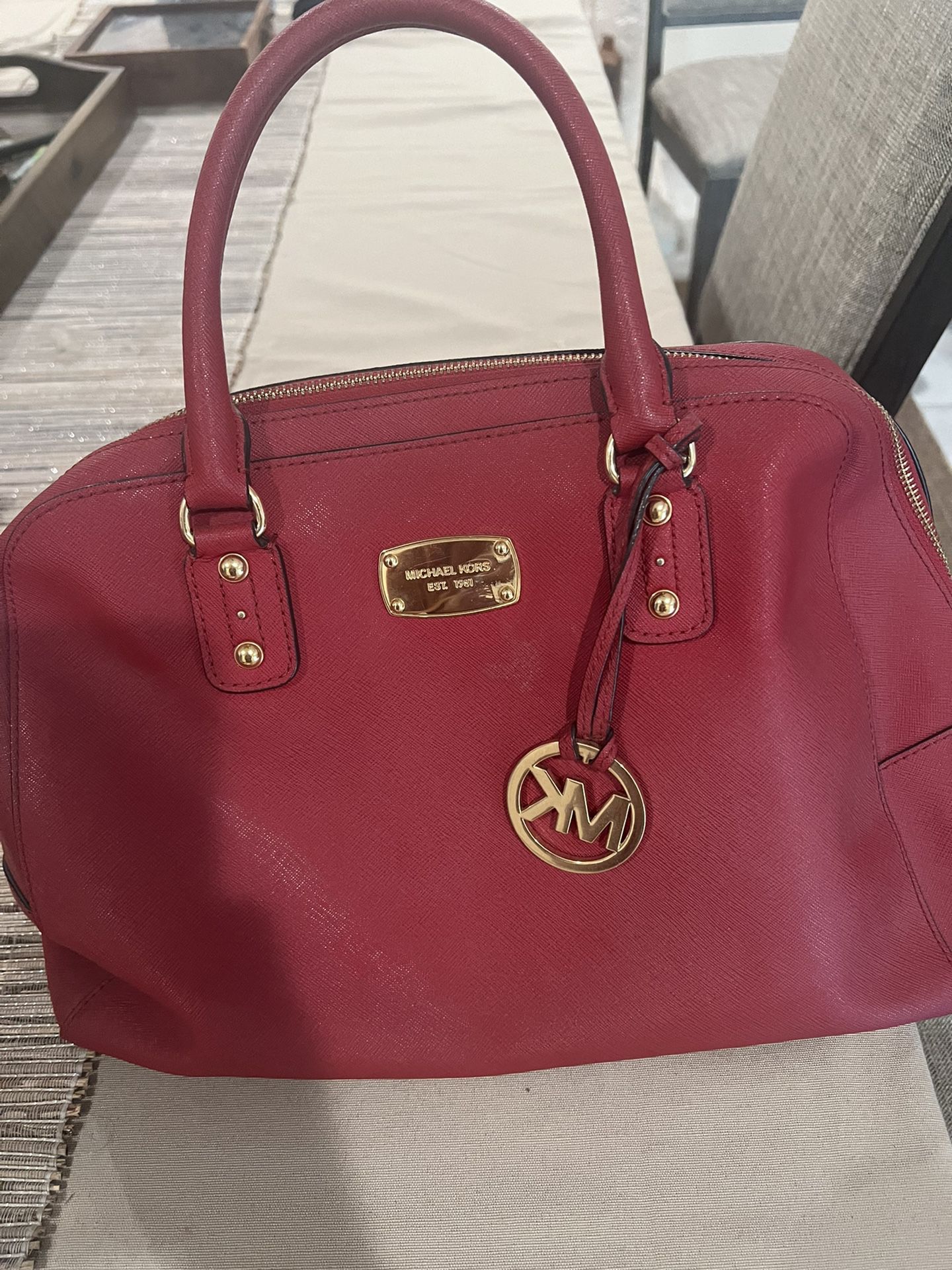 Michael Kors Red bag pure leather shoulder bag for Sale in Fremont