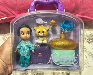 New! Disney Animators Collection Jasmine Mini Doll Play Set in Carrying Case