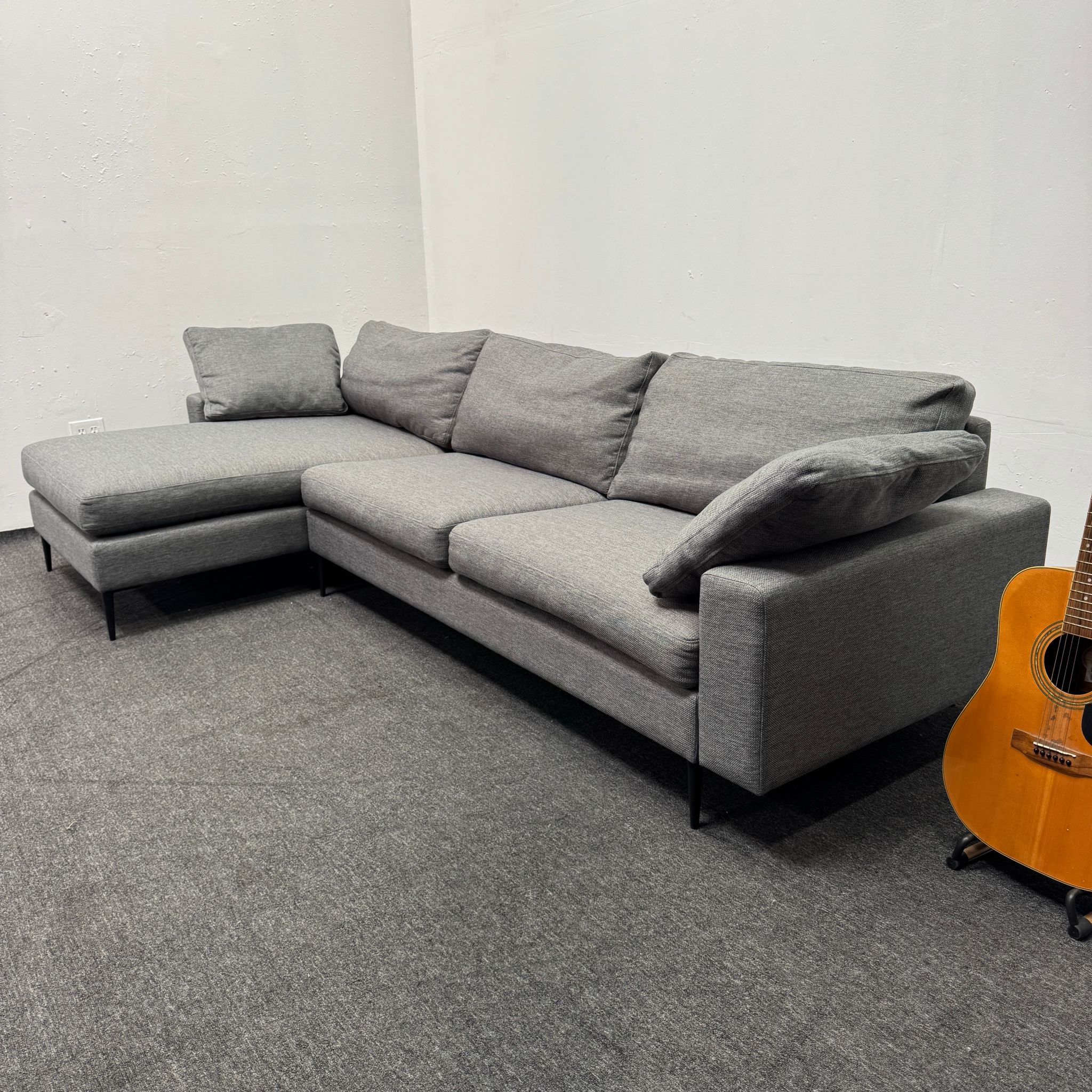 Half Priced‼️Nova 114" Reversible Sectional - Gravel Road Gray by Article - Good as New - Can Set Up