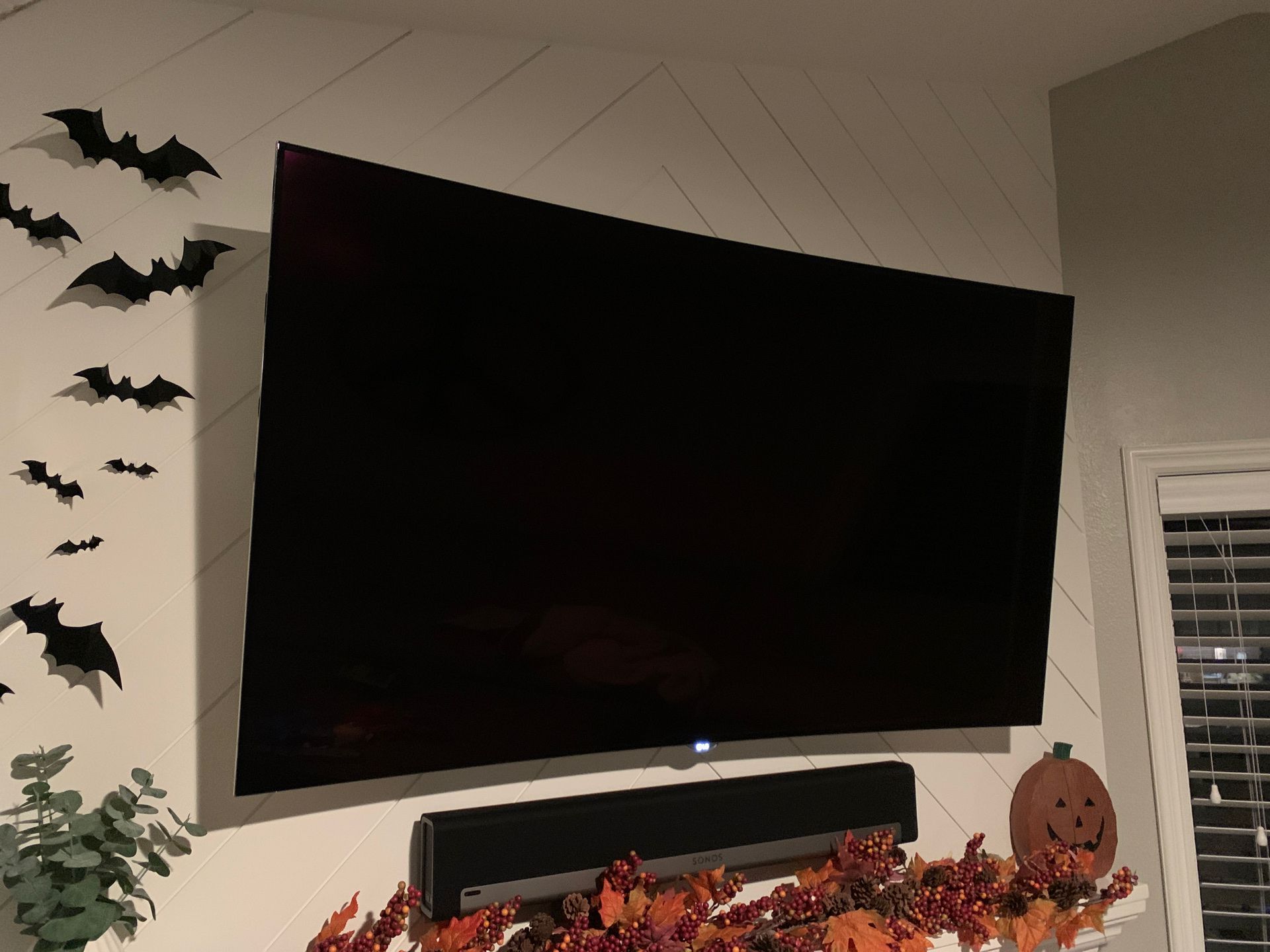 LG 4K OLED 65 curved TV with wall mount