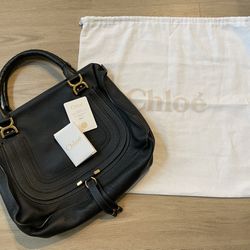 Designer Chloe Large Marcie Purse/Shoulder-handbag