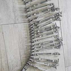 ⅜" x 11 in. Galvanized Jaw and jaw turnbuckle