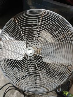 Dayton industrial fan with wall mount