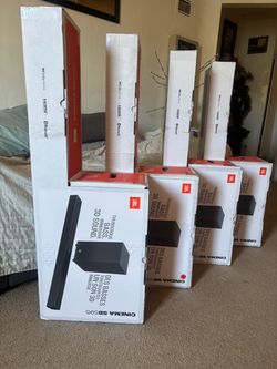 JBL Home Theater Soundbar System (CINEMA SB595) ≠ 3.1.2 Ch. Dolby Atmos w/ 3D Surround Sound & Wireless Subwoofer