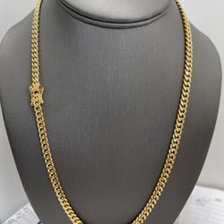 10 K Gold Cuban Chain 24” 5mm