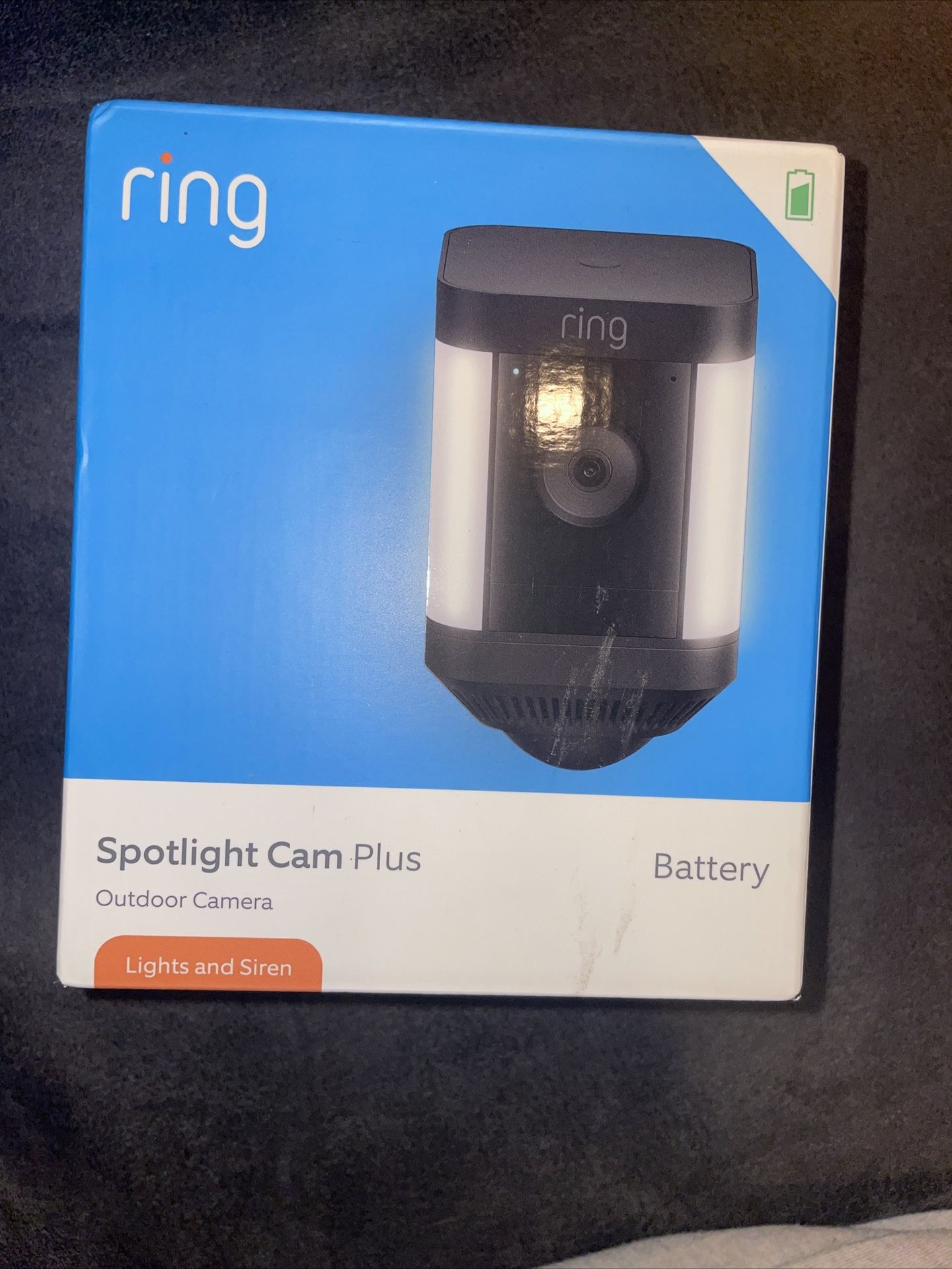 Ring Spotlight Cam Plus, Battery - Black