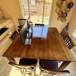 Adjustable Six Seat, Dining Table