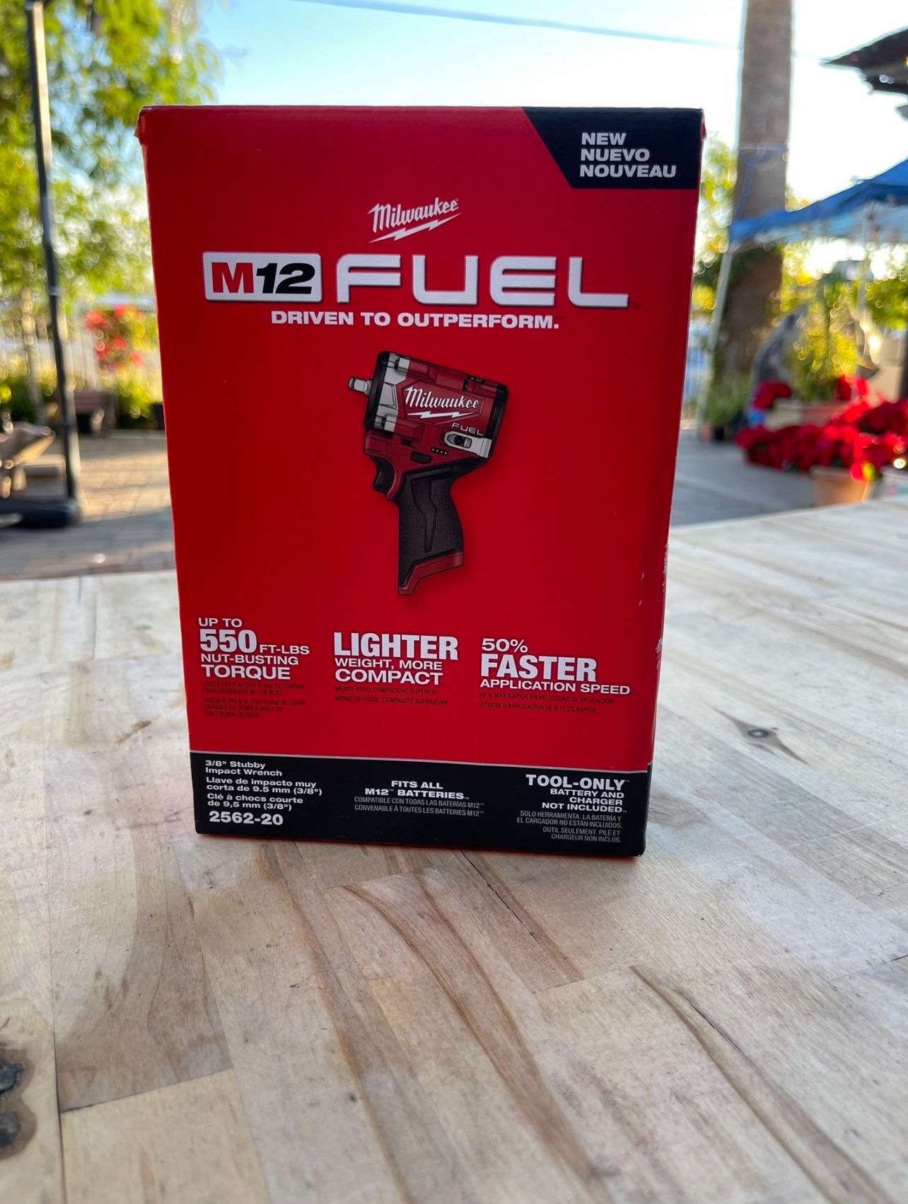 Milwaukee M12 FUEL 12V Lithium-Ion Brushless Cordless Stubby 3/8 in. Impact Wrench (Tool-Only