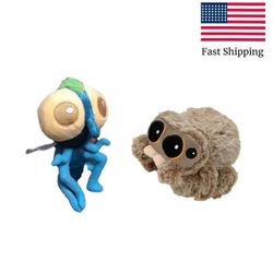 2pcs Lucas The Spider And Buzz Plush Stuffed Jumping Spider 1st Edition NWT