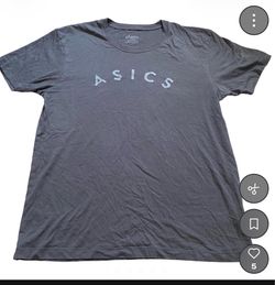 Men asics tshirt size large