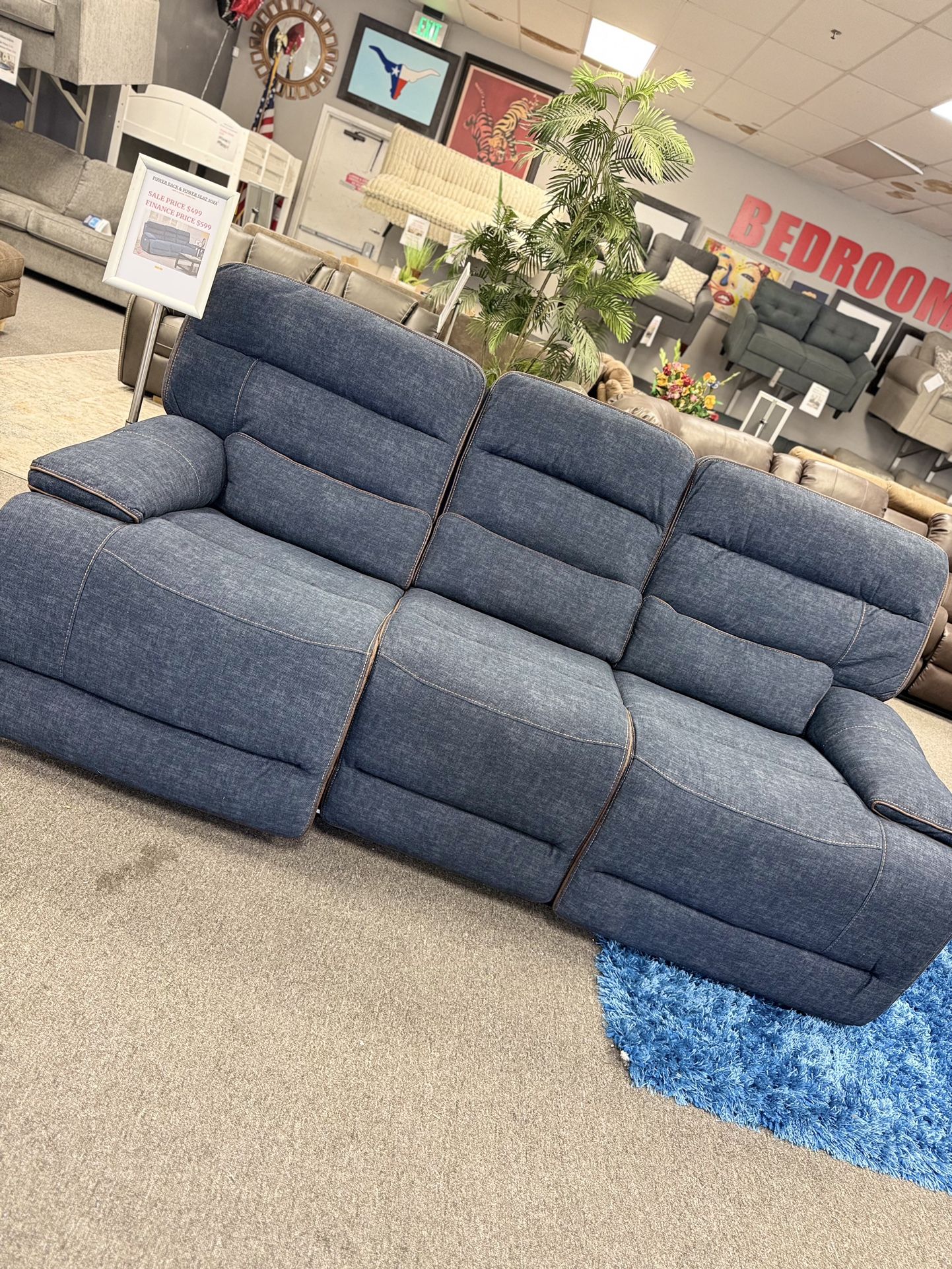 Electric Sofa Recliner With USB ports On Both Side And Headrest Adjustment 