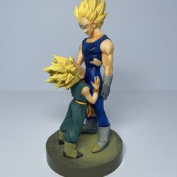Dragonball Z Super Saiyan Vegeta Kid Trunks 8" Figure Statue Father Son Farewell