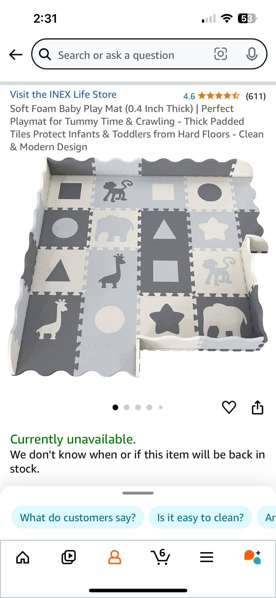 Baby Play Mat Tiles