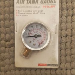 New Air Tank Pressure Gauge 