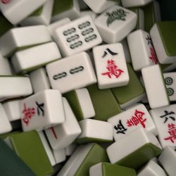 Mahjong Set Bag Cloth And Dice 