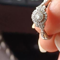 Zales White Gold Diamond Ring