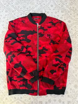 San Francisco 49ERS red camo custom jacket
