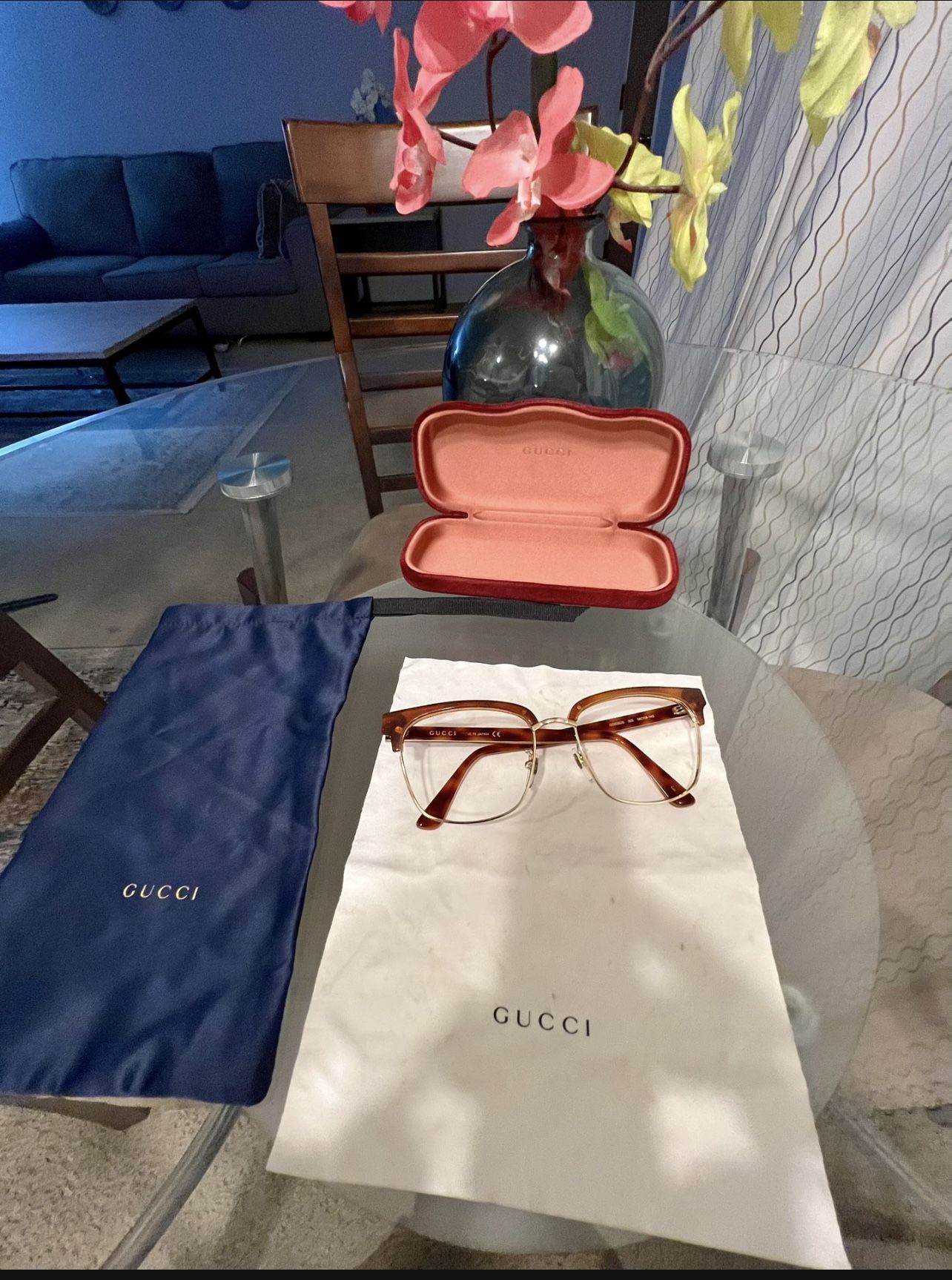 Men’s Gucci, Optical Glasses Havana 100% Authentic