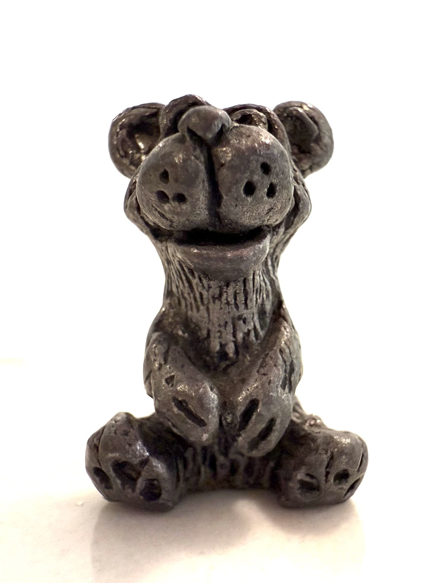 Michael Ricker Pewter Miniature Bear “Mini” Collectible