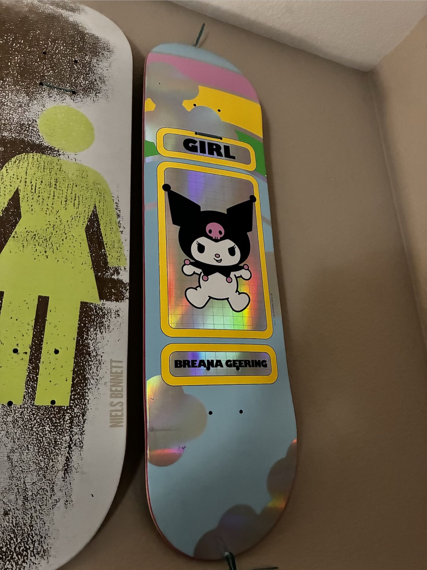 Girl Skateboard X Hello Kitty Rare Size 8 Limited Edition Silver Foil Board,All Products : American Fashion Style Bags On Sale