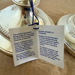 Mayfair Silver Plated Candlestick Holders Tarnish Resist