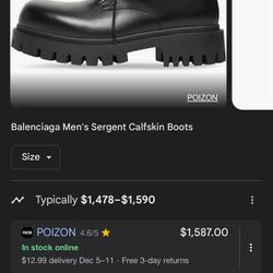 Balenciaga Sergent boot 
