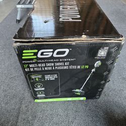 EGO Snow Shovel Kit with Multi Head Battery and Charger New open box never been used, perfect new condition 