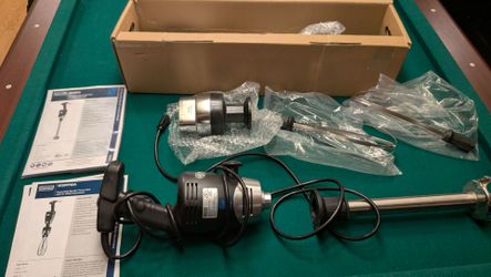 Waring WSB55 Big Stik Commercial Immersion Blender 14" Shaft + WSB2W Whisk