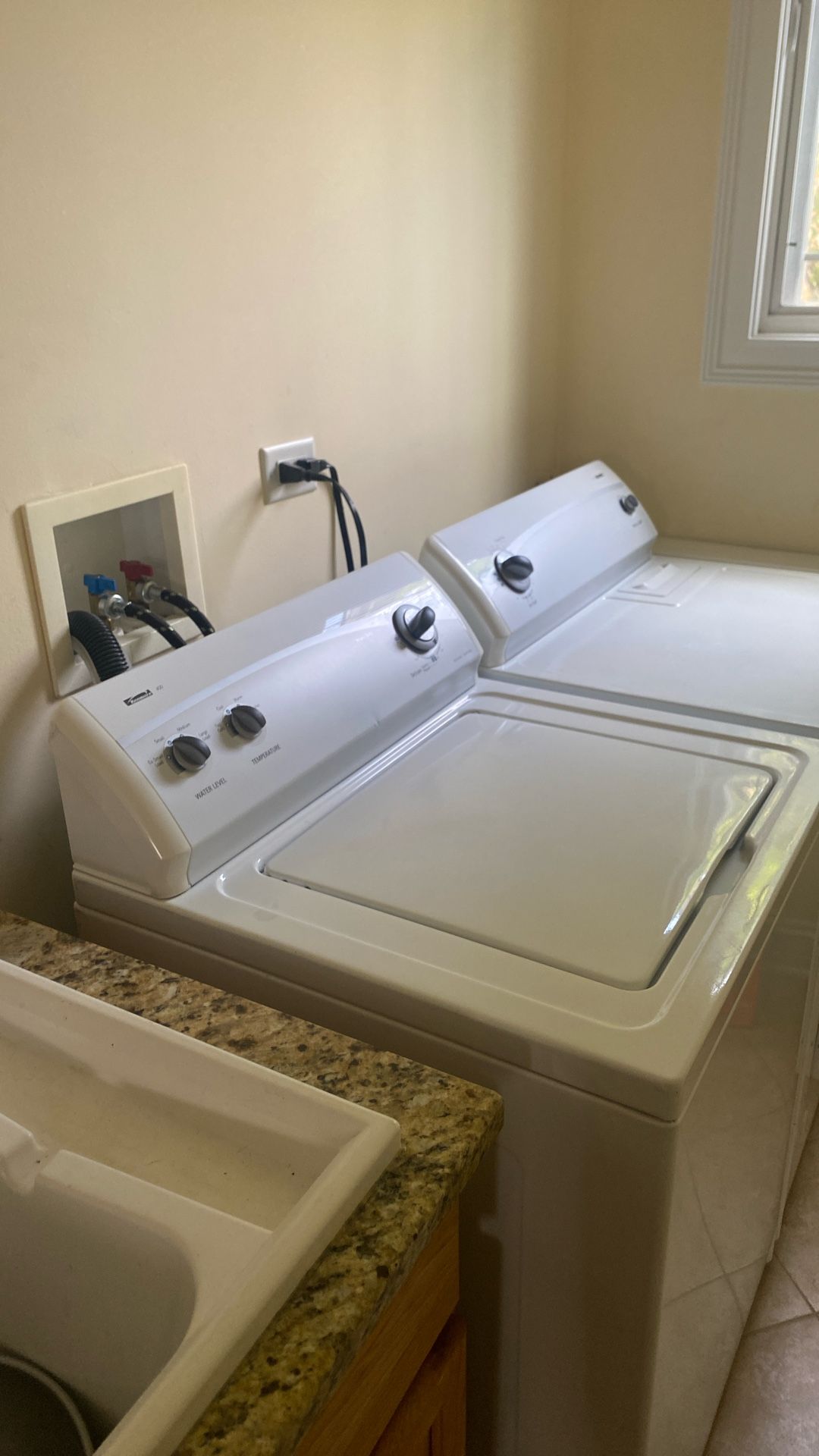 Kenmore washer and gas dryer