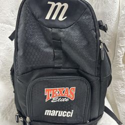 Marucci 2020 F5 Black Bat Pack Baseball Bat Backpack 21" tall 14" wide 8" deep