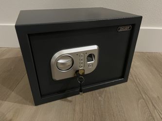 Small Electronic Keypad, Fingerprint, And Keyed Safe