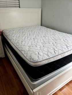 NEW QUEEN PILLOW-TOP MATTRESS AND BOX SPRING - 2PC