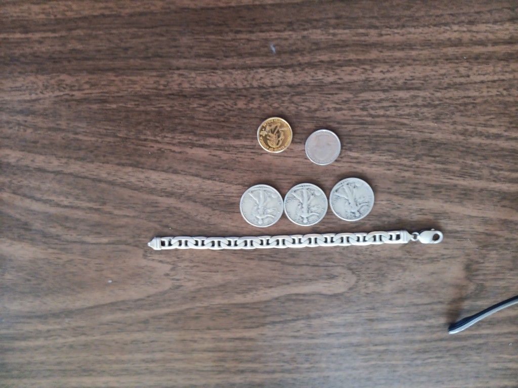 3 Silver Walking Liberty Half Dollers And...