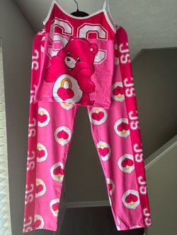 Care Bears Pink Pajama Set Tank and Pants
