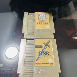 Nintendo Nes  2 Games ( Zelda )