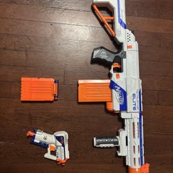 Nerf Retaliator And Pistol 
