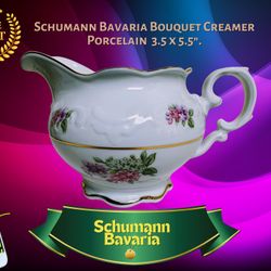 SCHUMANN BABARIA BOUQUET CREAMER Germany Porcelain.
