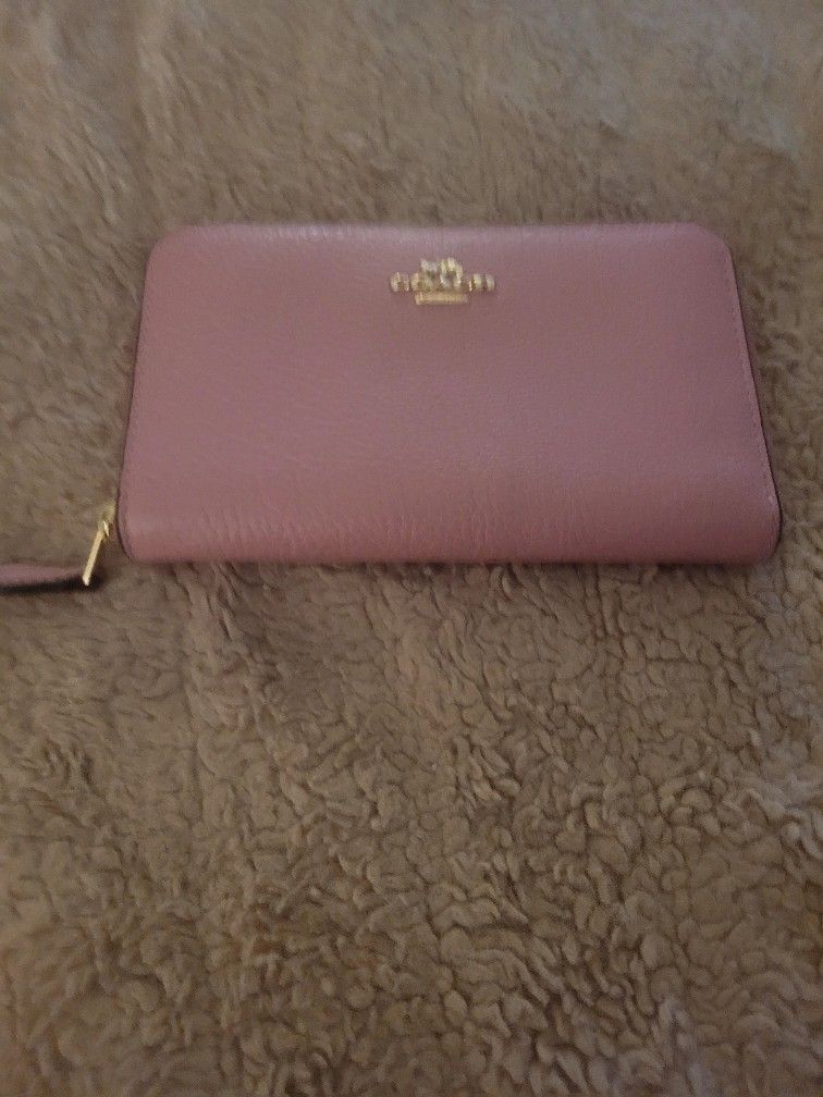 Pink Coach Wallet