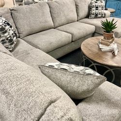 Ashley Furniture Platinum Gray U Shaped Sectional Couch Set ⭐$39 Down Payment with Financing ⭐ 90 Days same as cash